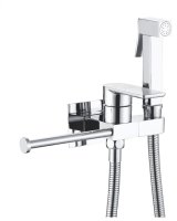 Гигиенический душ со смесителем Rose R307, хром