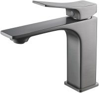 Смеситель для раковины Shevanik S6101T, оружейная сталь