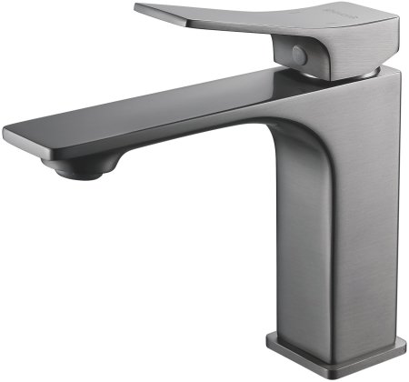 Смеситель для раковины Shevanik S6101T, оружейная сталь 