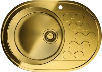 Мойка кухонная Omoikiri Kasumigaura 65-1-AB-L латунь