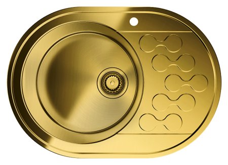 Мойка кухонная Omoikiri Kasumigaura 65-1-AB-L латунь 