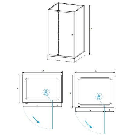 Душевая кабина RGW Andaman AN-207 70х70х200 см, профиль белый 