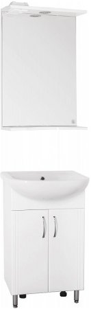 Зеркало Style Line Инга 50/С ЛС-00000392 с подсветкой Белое с механическим выключателем 