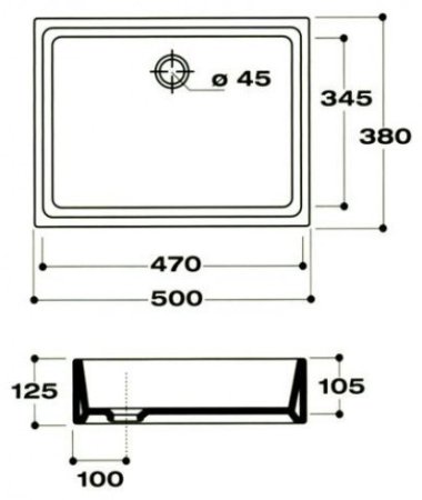 Раковина Disegno Ceramica Box BX05038001 