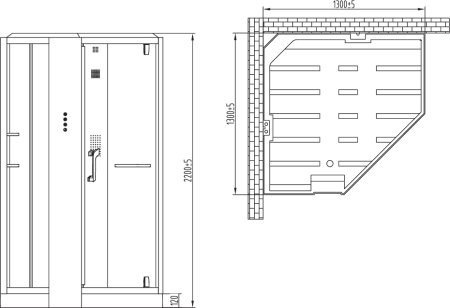 Душевая кабина Orans SR-89106S белая, с баней 