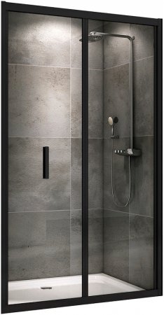 Душевая дверь Abber Sonnenstrand 90 AG07090B профиль Черный стекло прозрачное 