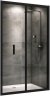 Душевая дверь Abber Sonnenstrand 90 AG07090B профиль Черный стекло прозрачное 