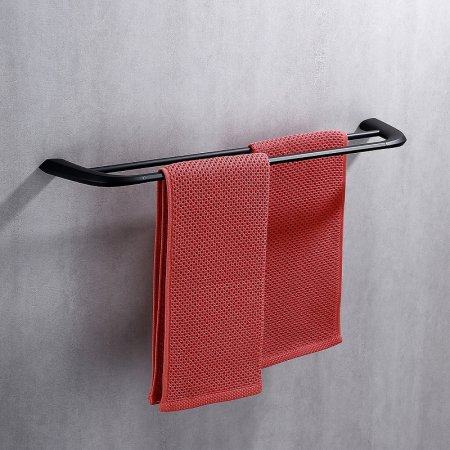 Полотенцедержатель Abber Nord AA1553B двойной Черный матовый 