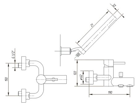 Смеситель Migliore Fortis ML.FRT-5302 Cr для ванны с душем 