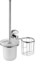 Ершик для унитаза с держателем освежителя воздуха FASHUN A1910-1, хром 