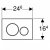 Кнопка смыва Geberit Sigma 20 115.882.KN.1 хром матовый 
