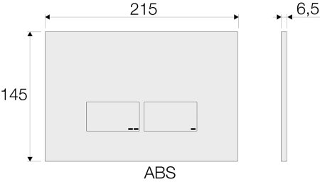 Кнопка смыва Valsir P3 VS0869235 хром глянцевый 