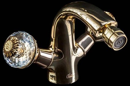 Смеситель для биде Boheme Flora 296-FL Золото 