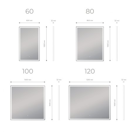 Зеркало VIGO Roberta z.ROB.100.Classic, 100 см 