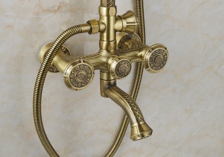 Душевая стойка Zorg Antic A 4001DS-BR 