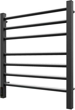 Полотенцесушитель электрический Point Веста PN70756GR П7 500x600, диммер слева, графит премиум 