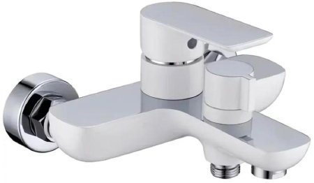 Смеситель для ванны Grocenberg GB8009WC, белый 