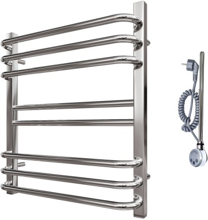 Полотенцесушитель электрический Point Омега PN90156SE П8 500x600 левый/правый, хром 