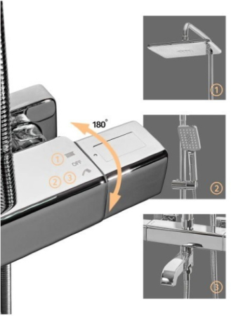 Душевая система Grocenberg GB7005CR 