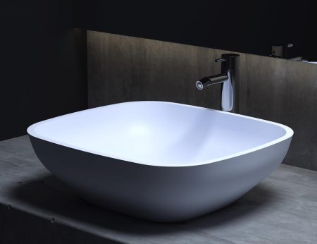 Раковина накладная матовая 50x45 Salini GLORIA 308 1102208M 