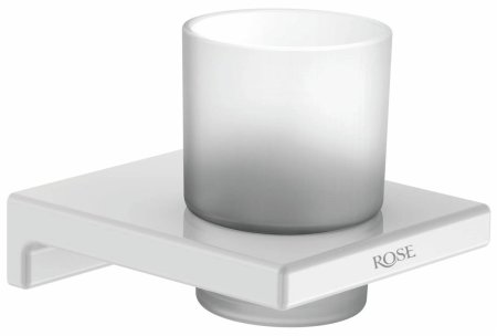 Стакан для ванной комнаты Rose RG1812C, белый 
