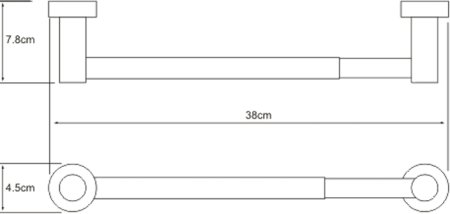 Держатель бумажных полотенец WasserKRAFT Donau K-9491 (ранее 9422D) 