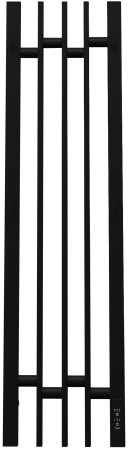 Полотенцесушитель электрический APEXTERMO Delta DL10183BM 800x180 с крючками, черный матовый 