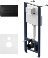 Инсталляция AM.PM Pro I012704.8038 для подвесного унитаза с Черной матовой клавишей смыва Инсталляция AM.PM Pro I012704.8038 для подвесного унитаза с Черной матовой клавишей смыва