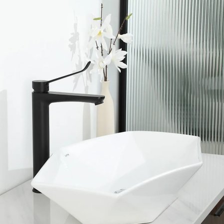 Смеситель для раковины Gappo G21-6 G1021-26 Черный матовый 