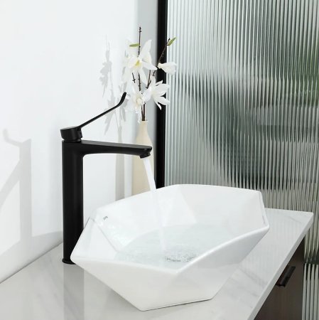 Смеситель для раковины Gappo G21-6 G1021-26 Черный матовый 