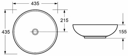 Раковина-чаша Cezares 43.5 CZR-NEW-43-LVB Белая 