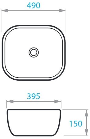 Раковина-чаша Koller Pool Round 49 RN-0490-WB Белая 