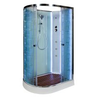 Душевая кабина Deto ЕМ1512 R N LED с гидромассажем