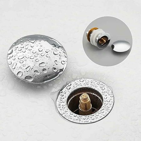 Донный клапан Frap F65-3 click-clack Хром 