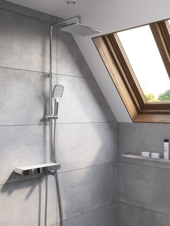 Душевая система Cersanit Vivo 64089 с термостатом Хром 