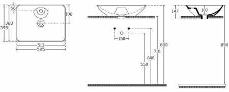 Раковина-чаша Allen Brau Fantasy 53 4.11015.20 Белая 