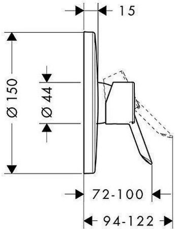 Смеситель для душа Hansgrohe Focus S 31763000 Хром 
