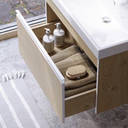 Тумба под раковину Aqwella Urban 100 URB0110DD подвесная Дуб Давос 