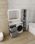 Тумба напольная STYLELINE "Даллас 110" Люкс Плюс серая с раковиной ESTETUS Даллас 1100*480 левый 