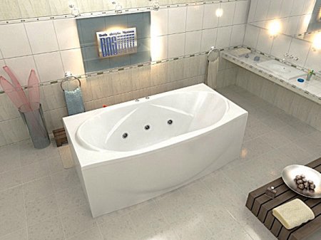 Акриловая ванна Bas Фиеста 194x100 см с гидромассажем 
