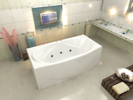 Акриловая ванна Bas Фиеста 194x100 см с гидромассажем 