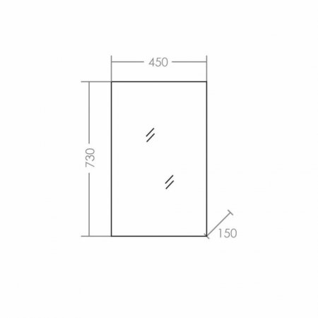 Зеркало-шкаф СаНта Стандарт 45 