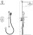 Душевая система Rush Thira TR3635-41 Хром 