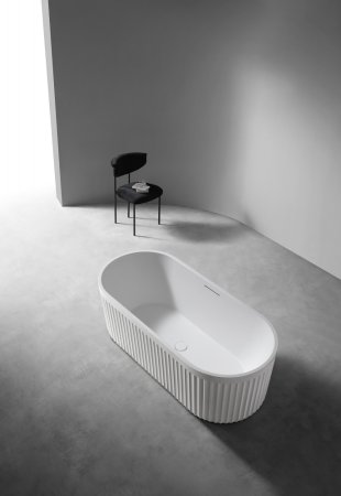 Ванна из искусственного камня ABBER Stuttgart AM9925 белая матовая 