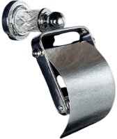 Держатель туалетной бумаги Boheme Murano Cristal 10901-CRST-CH с крышкой Хром