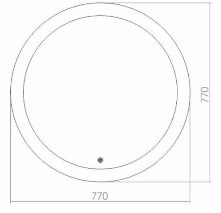 Зеркало Creto Alpina 77 13-D770 с подсветкой с сенсорным выключателем 