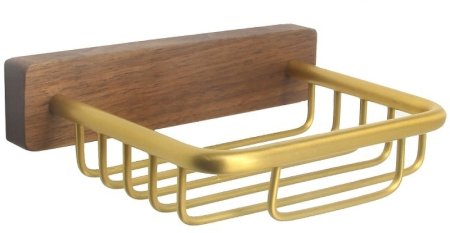 Мыльница Bronze de Luxe Forest 10703G Орех Золото матовое 