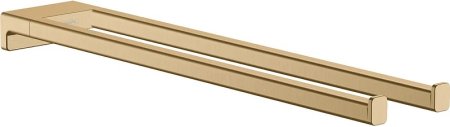 Полотенцедержатель Hansgrohe AddStoris 41770140 двойной Шлифованная бронза 