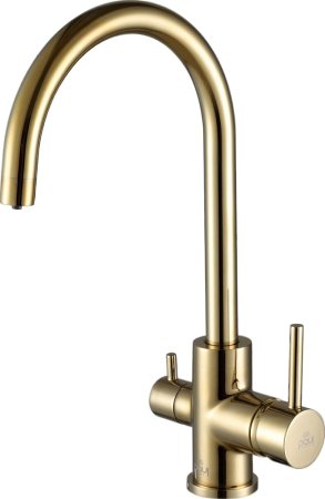 Смеситель Paulmark Essen Es213211-G для кухонной мойки, золотой 