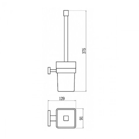 Ершик GANZER GZ88090-C Черный 